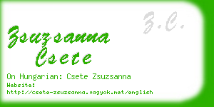 zsuzsanna csete business card